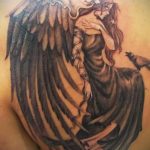 Фото тату про любовь рисунок ангела 03.02.2020 №242 -angel tattoo- tatufoto.com