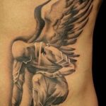 Фото тату про любовь рисунок ангела 03.02.2020 №257 -angel tattoo- tatufoto.com