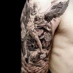 Фото тату про любовь рисунок ангела 03.02.2020 №279 -angel tattoo- tatufoto.com