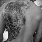 Фото тату с ангелом на спине 12.03.2020 №119 -angel tattoo on the back- tatufoto.com