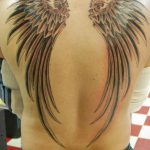 Фото тату с ангелом на спине 12.03.2020 №126 -angel tattoo on the back- tatufoto.com