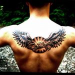 Фото тату с ангелом на спине 12.03.2020 №146 -angel tattoo on the back- tatufoto.com