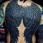 Фото тату с ангелом на спине 12.03.2020 №149 -angel tattoo on the back- tatufoto.com