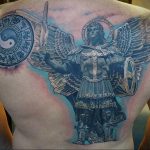 Фото тату с ангелом на спине 12.03.2020 №172 -angel tattoo on the back- tatufoto.com