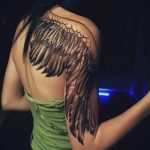 Фото тату с ангелом на спине 12.03.2020 №215 -angel tattoo on the back- tatufoto.com
