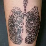 Фото татуировки с легкими человека 23.03.2020 №004 -lung tattoos- tatufoto.com