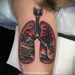 Фото татуировки с легкими человека 23.03.2020 №011 -lung tattoos- tatufoto.com