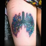 Фото татуировки с легкими человека 23.03.2020 №017 -lung tattoos- tatufoto.com