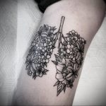 Фото татуировки с легкими человека 23.03.2020 №024 -lung tattoos- tatufoto.com