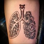 Фото татуировки с легкими человека 23.03.2020 №031 -lung tattoos- tatufoto.com