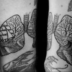 Фото татуировки с легкими человека 23.03.2020 №034 -lung tattoos- tatufoto.com