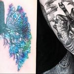 Фото татуировки с легкими человека 23.03.2020 №035 -lung tattoos- tatufoto.com