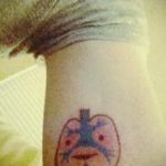 Фото татуировки с легкими человека 23.03.2020 №037 -lung tattoos- tatufoto.com