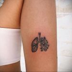 Фото татуировки с легкими человека 23.03.2020 №055 -lung tattoos- tatufoto.com