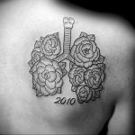 Фото татуировки с легкими человека 23.03.2020 №063 -lung tattoos- tatufoto.com