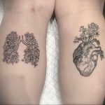 Фото татуировки с легкими человека 23.03.2020 №065 -lung tattoos- tatufoto.com