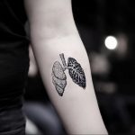 Фото татуировки с легкими человека 23.03.2020 №068 -lung tattoos- tatufoto.com