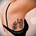 Фото татуировки с легкими человека 23.03.2020 №071 -lung tattoos- tatufoto.com