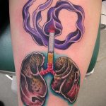 Фото татуировки с легкими человека 23.03.2020 №074 -lung tattoos- tatufoto.com