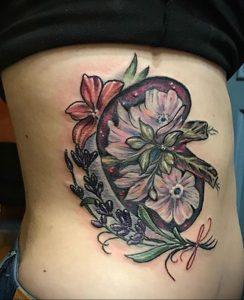 Фото татуировки с почкой человека 26.03.2020 №020 -kidney tattoo- tatufoto.com