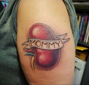 Фото татуировки с почкой человека 26.03.2020 №021 -kidney tattoo- tatufoto.com