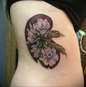 Фото татуировки с почкой человека 26.03.2020 №026 -kidney tattoo- tatufoto.com