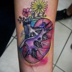 Фото татуировки с почкой человека 26.03.2020 №029 -kidney tattoo- tatufoto.com
