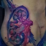 Фото татуировки с почкой человека 26.03.2020 №042 -kidney tattoo- tatufoto.com