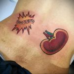 Фото татуировки с почкой человека 26.03.2020 №049 -kidney tattoo- tatufoto.com