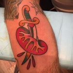 Фото татуировки с почкой человека 26.03.2020 №059 -kidney tattoo- tatufoto.com