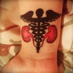 Фото татуировки с почкой человека 26.03.2020 №077 -kidney tattoo- tatufoto.com