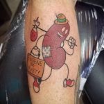 Фото татуировки с почкой человека 26.03.2020 №078 -kidney tattoo- tatufoto.com