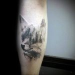 Фото черно-белой тату с животным 12.03.2020 №001 -animal tattoos- tatufoto.com