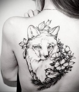 Фото черно-белой тату с животным 12.03.2020 №056 -animal tattoos- tatufoto.com