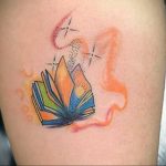 Тату книги к дню детской книги 02.04.2020 №054 -book day tattoo- tatufoto.com