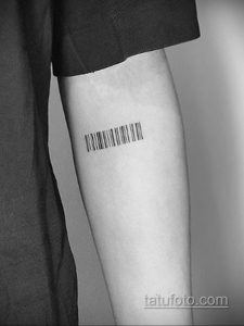 Тату штрихкод фото пример рисунка 03.04.2020 №003 -tattoo barcode- tatufoto.com