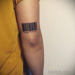 Тату штрихкод фото пример рисунка 03.04.2020 №004 -tattoo barcode- tatufoto.com