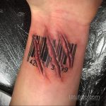 Тату штрихкод фото пример рисунка 03.04.2020 №007 -tattoo barcode- tatufoto.com