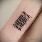 Тату штрихкод фото пример рисунка 03.04.2020 №011 -tattoo barcode- tatufoto.com