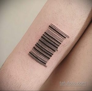 Тату штрихкод фото пример рисунка 03.04.2020 №011 -tattoo barcode- tatufoto.com