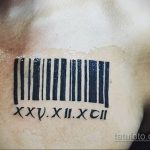 Тату штрихкод фото пример рисунка 03.04.2020 №053 -tattoo barcode- tatufoto.com