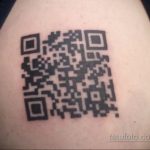 Тату штрихкод фото пример рисунка 03.04.2020 №089 -tattoo barcode- tatufoto.com
