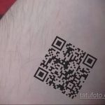 Тату штрихкод фото пример рисунка 03.04.2020 №094 -tattoo barcode- tatufoto.com