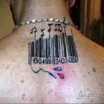 Тату штрихкод фото пример рисунка 03.04.2020 №100 -tattoo barcode- tatufoto.com