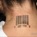 Тату штрихкод фото пример рисунка 03.04.2020 №103 -tattoo barcode- tatufoto.com