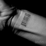 Тату штрихкод фото пример рисунка 03.04.2020 №110 -tattoo barcode- tatufoto.com