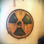 Фото Тату со знаком радиации 26.04.2020 №016 -Radiation Tattoo- tatufoto.com