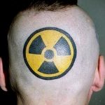 Фото Тату со знаком радиации 26.04.2020 №039 -Radiation Tattoo- tatufoto.com