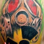 Фото Тату со знаком радиации 26.04.2020 №058 -Radiation Tattoo- tatufoto.com