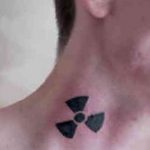 Фото Тату со знаком радиации 26.04.2020 №063 -Radiation Tattoo- tatufoto.com